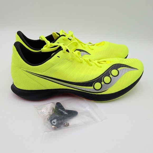 Saucony‎ Velocity MP Men\'s 11.5 NEW Yellow Spiked Running Track Cleats S29099-05 main image 6